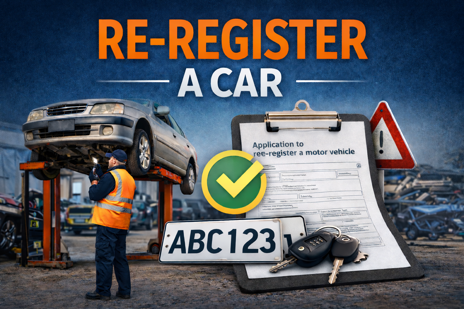 How to re register a car